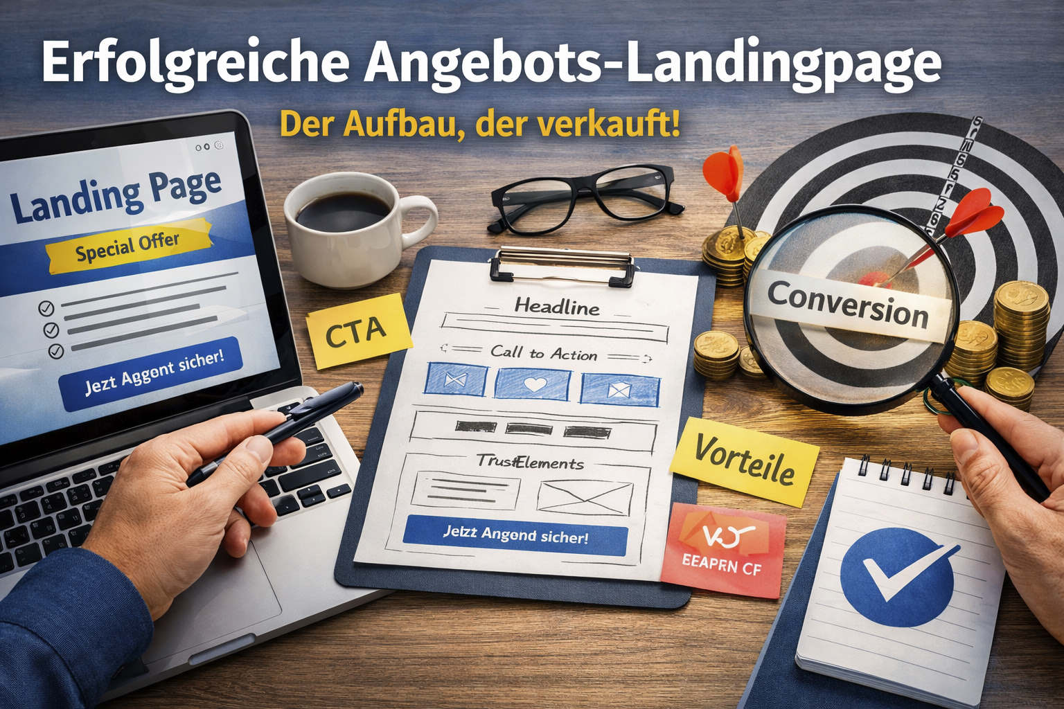 Angebotsseite aufbauen, die verkauft