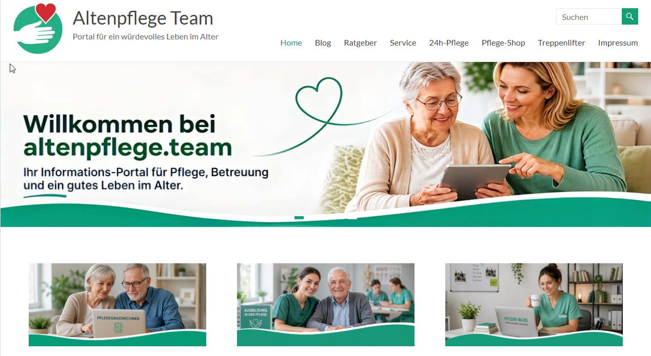 Screenshot altenpflege.team